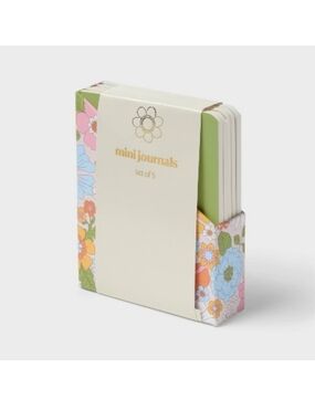 Floral Mini Journals Set of 5 - NIB